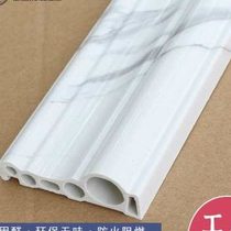 Stone plastic line tile waistline living room TV background wall frame video wall European door cover door frame decoration 8cm