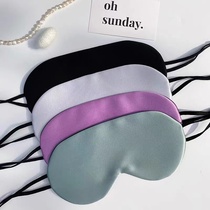 Ice silk blindfold emulated silk light thin style hanging ear style sleep shading special relieving eye fatigue men and women sleeping eyes