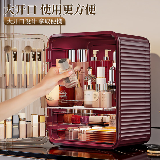 Lu Yi Cosmetics Storage Box Dust-Proof Transparent High-End Luxury Storage Large-Capacity Lipstick and Skin Care Product Storage Rack