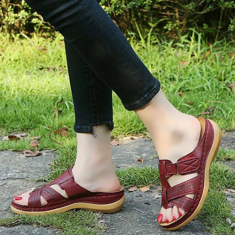Мода снега сапоги 2023 summer women wedge sandals premium orthopedic open toe OTHER