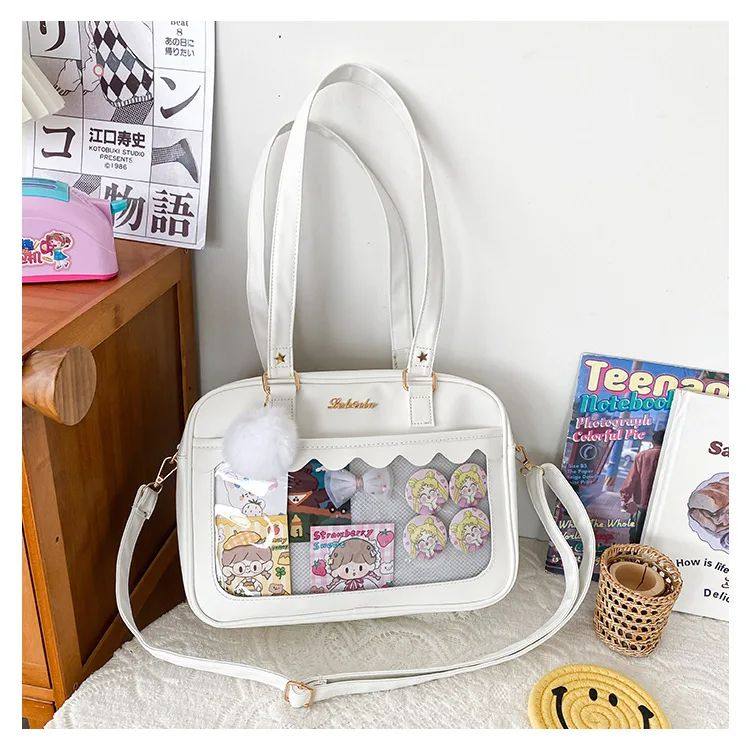 Japanese Kawaii Shoulder Bag For Women кожзаменитель Leather Itabag Tra OTHER / Other 