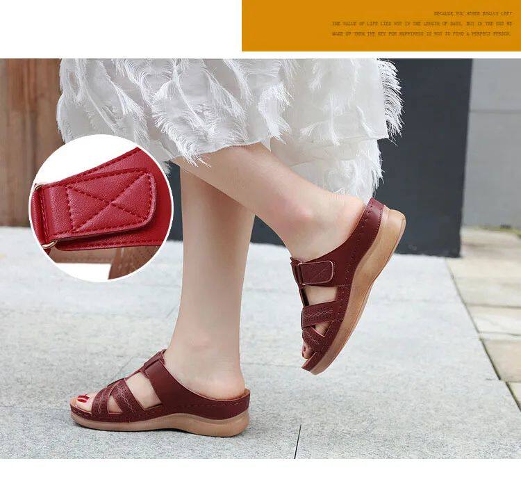 Мода снега сапоги 2023 summer women wedge sandals premium orthopedic open toe OTHER