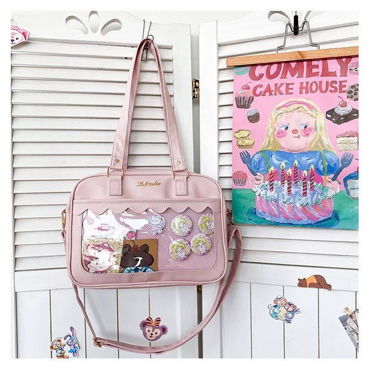 Japanese Kawaii Shoulder Bag For Women кожзаменитель Leather Itabag Tra OTHER / Other 