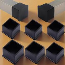 Stool foot covers table foot furniture dining table foot pads table and chair legs square tube rubber anti-slip container clothes drying rack protective cover