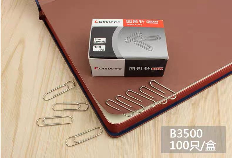 ZiHeart (COMIX) Back to shape Needle Creative Office Supplies Qu pin Regular B3500 (10 boxed) 100-Taobao