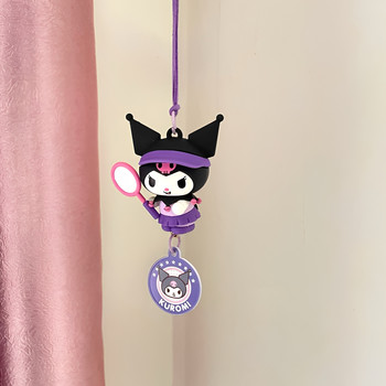 Genuine Kuromi Car Pendant for Sports Events, Creative Car Rearview Mirror Decoration, Girl's Bag Accessory Gift