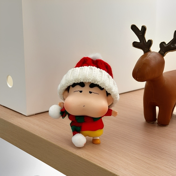 New Year Limited Edition Chubby Crayon Shin-Chan Figure Creative Cartoon Desktop Decoration Cute Car Ornament Gift