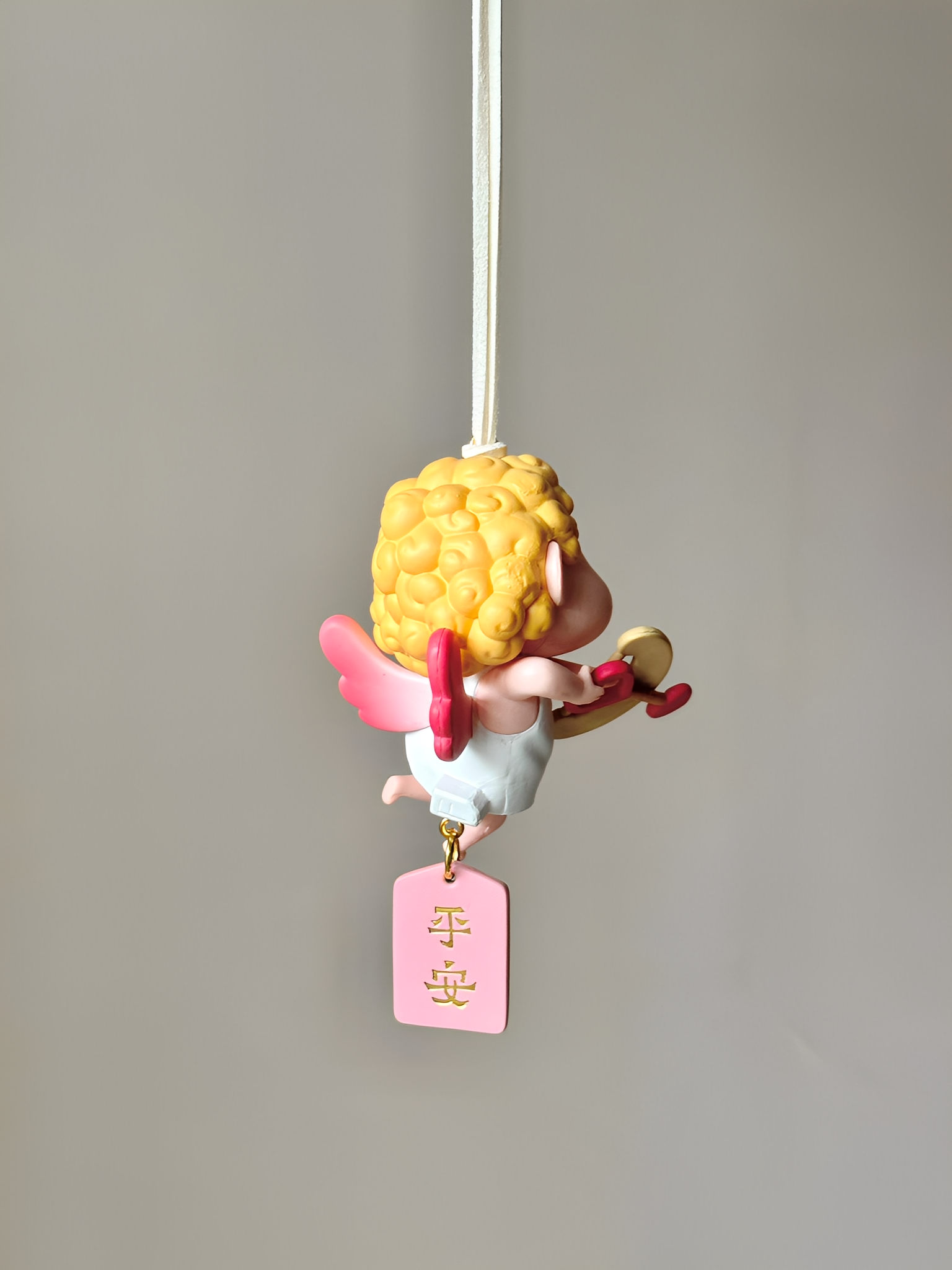 Cupid Angel Car Pendant Crayon Shin-Chan Car Hanging Ornament Safe Journey Rearview Mirror Decoration Gift for Friends
