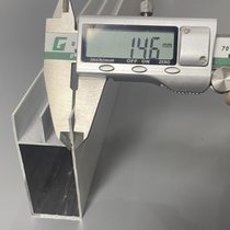 White extra thick large mountain trough column double U card groove mountain trough tube tile cabinet aluminum alloy accessories stove aluminum profile