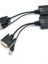 DVID to multi-mode 2-core fiber mini DVI optical transceiver 3G LC uncompressed DVI fiber extender