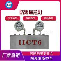 Fire escape stainless steel explosion-proof double-head emergency lighting