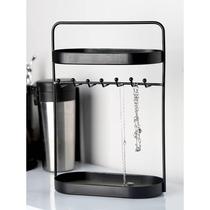 Double-layer necklace storage box desktop earring display rack hanging jewelry ring hanging rack jewelry storage earring jewelry box