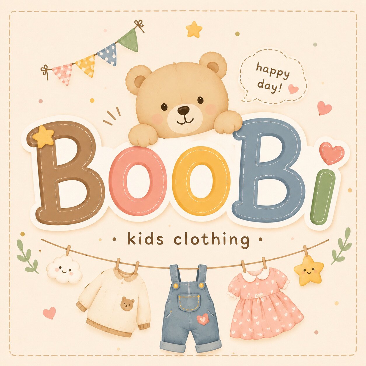 BooBi童装的LOGO