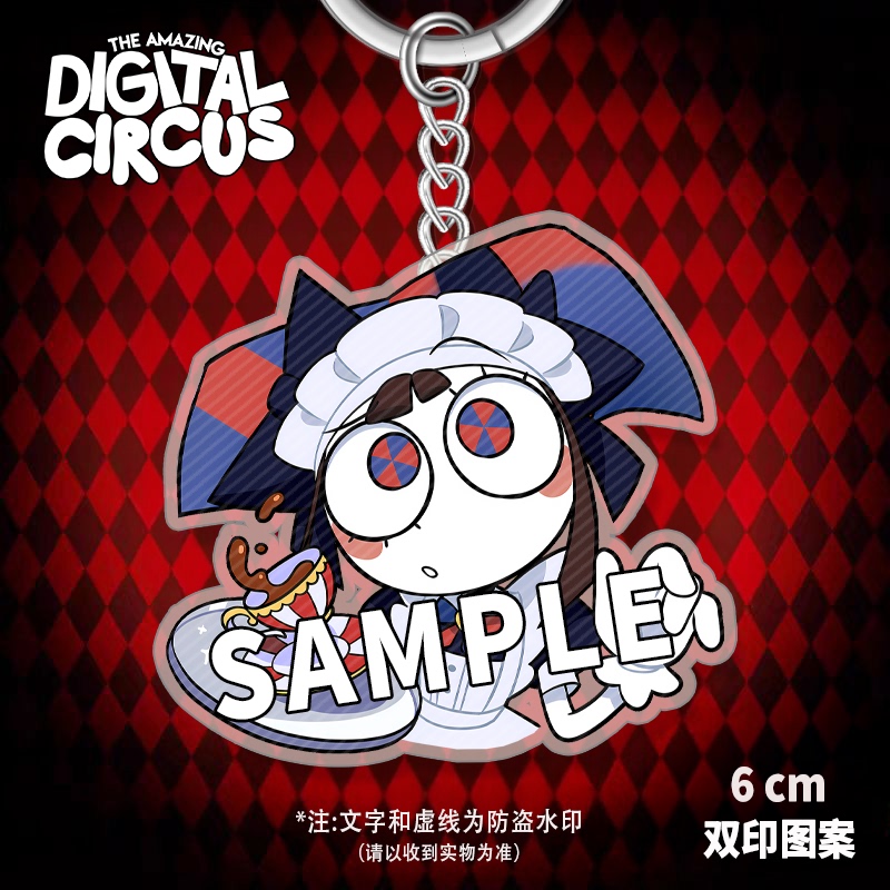 Magical Numbers Circus Merchandise Keychain Pamnijaux Yagata Ange Q Version Acrylic Pendant