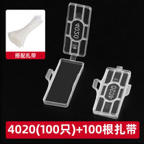 JIENG waterproof transparent wire and cable sign 3010 plastic sign hangtag tie sign frame tag