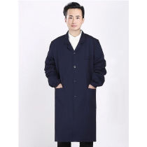 Xin Yize pure cotton blue coat long work clothes dust-proof and stain-resistant coveralls labor insurance warehouse handling logistics work clothes can
