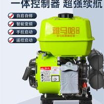 Large cargo parking 24V V car air conditioning gasoline generator remote control self-start and stop silent intelligent variable frequency generator manufacturer