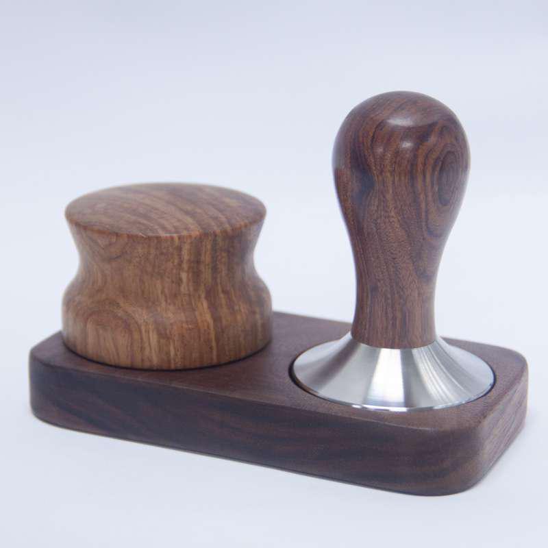 Vegetarian Coffee Press Powder Hammer Powder Hammer Cloth Powder Solid Wood Walnuts Base Each Size Universal Bracket Contained-Taobao
