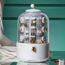 Jewelry storage box for earrings earrings earrings necklaces large-capacity visible multi-functional home dressing table storage box