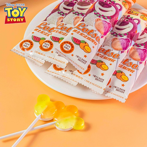 Disney Strawberry Beerlin Barbone Lollipop Cartoon Cartk Candy Candy Small Candy Setlement Kids Festival Gifts