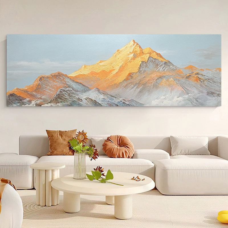 如何选择适合现代家庭的日照金山装饰画？探寻客厅艺术美学新趋势2026