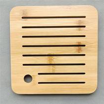 Pengchen bamboo wooden insulation mat creative dining table mat square plate mat household anti-scalding tea ceremony accessories coaster