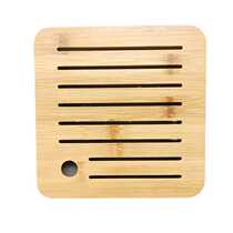 Pengchen bamboo wooden insulation mat creative dining table mat square plate mat household anti-scalding tea ceremony accessories cup u