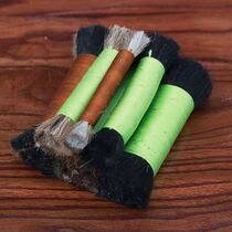 Horsehair Brush Horsehair Brush for Stone Tablet Brown Tiger Brown Brush for Edge Extension Brush Jade Polishing and Seal Engraving Utensils