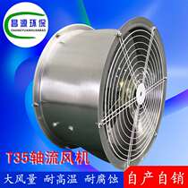 T35 axial flow fan stainless steel axial flow fan factory workshop ventilator Changyuan fan manufacturer