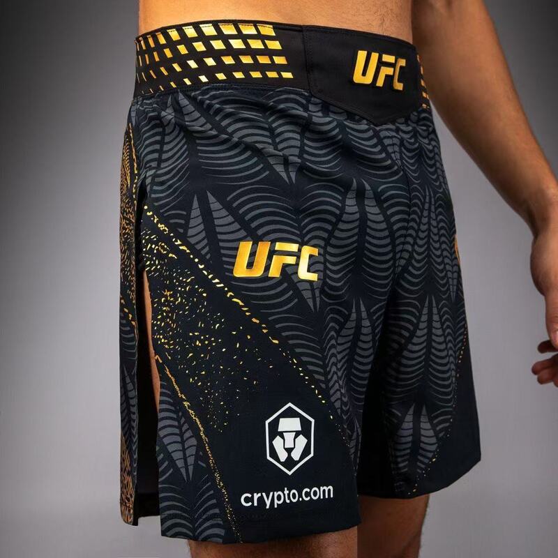 2026 Muay Thai Ufc Fighting Boxing Collaboration Mma Sanda Training High-Slit 5-Point Shorts Quick-Dry Sports Shorts