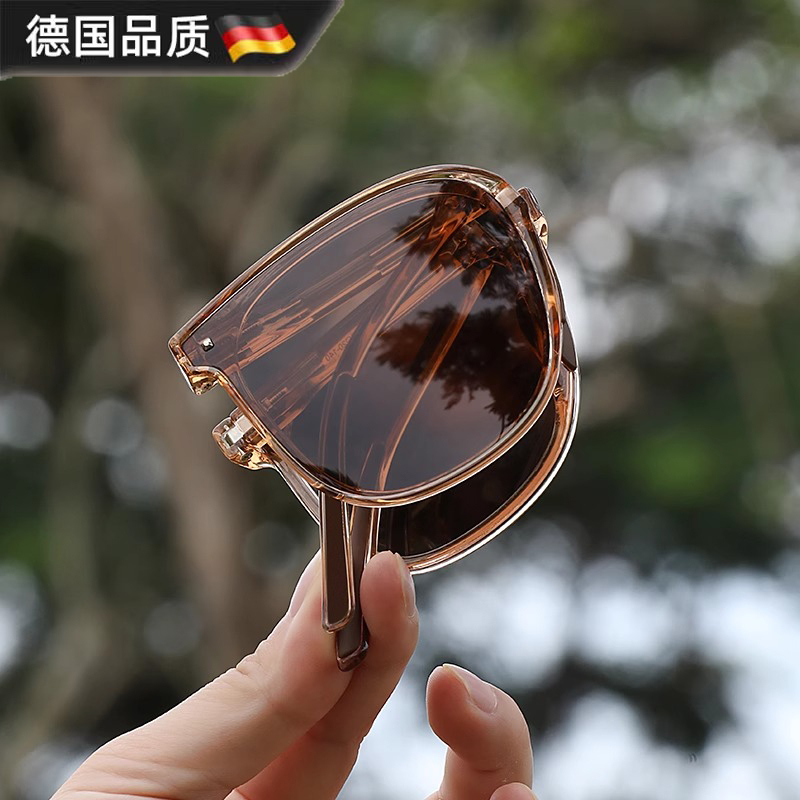 Japanese Nujie Sunglasses New Model High-End Uv Protection Glasses for Men and Women Foldable Sunglasses for Big Faces That Make You Look Slimmer Japanese Nujie Sunglasses New Model High-End Uv Protection Glasses for Men and Women Foldable Sunglasses for Big Faces That Make You Look Slimmer