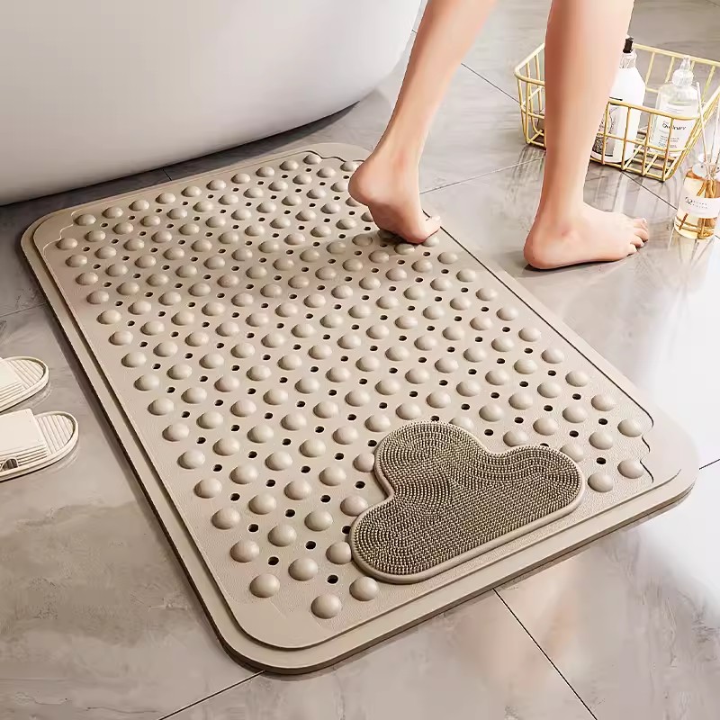 Environmental protection TPE bathroom non-slip mat shower room toilet bath mat children anti-fall footbed sub-massage floor mat-Taobao