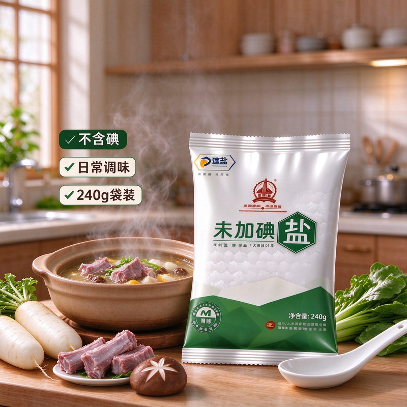 Refined Deep Well Edible Salt for Home Use, 240g Mineral Salt for Kitchen Cooking Seasoning, Fine Salt, Mineral Salt Refined Deep Well Edible Salt for Home Use, 240g Mineral Salt for Kitchen Cooking Seasoning, Fine Salt, Mineral Salt