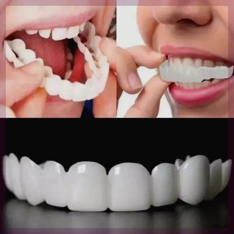 Dental cover eating theorizer old man men and women universal sedenture tooth deficiency whitening denture tooth socket simulation tooth patch-Taobao