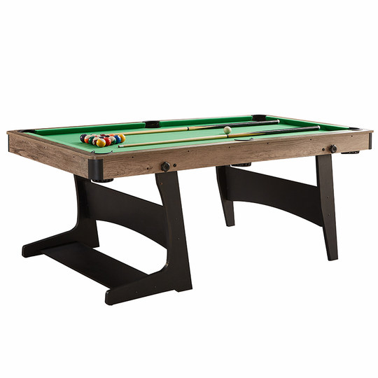 Zusammenklappbarer, multifunktionaler, kleiner Billardtisch für den Haushalt, für Studenten, Erwachsene, Innenkinder, schwarz, acht amerikanische Billardtische