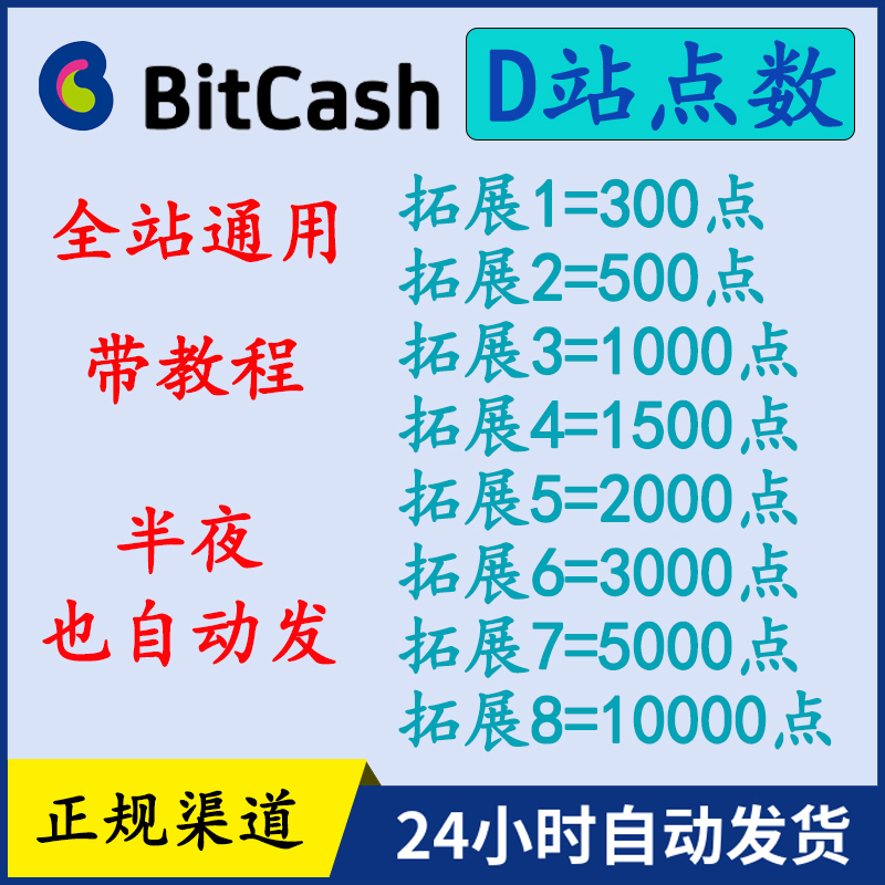 Dl Points Bitcash Point Cards 300 500 1000 1500 2000 3000 5000 10000