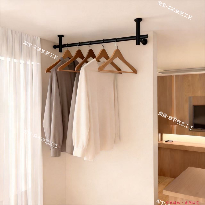 Hotel Stainless Steel High-End Matte Black Hanging Coat Rack Entryway Coat and Hat Rack Hotel Wall-Mounted Coat Rack Hotel Stainless Steel High-End Matte Black Hanging Coat Rack Entryway Coat and Hat Rack Hotel Wall-Mounted Coat Rack