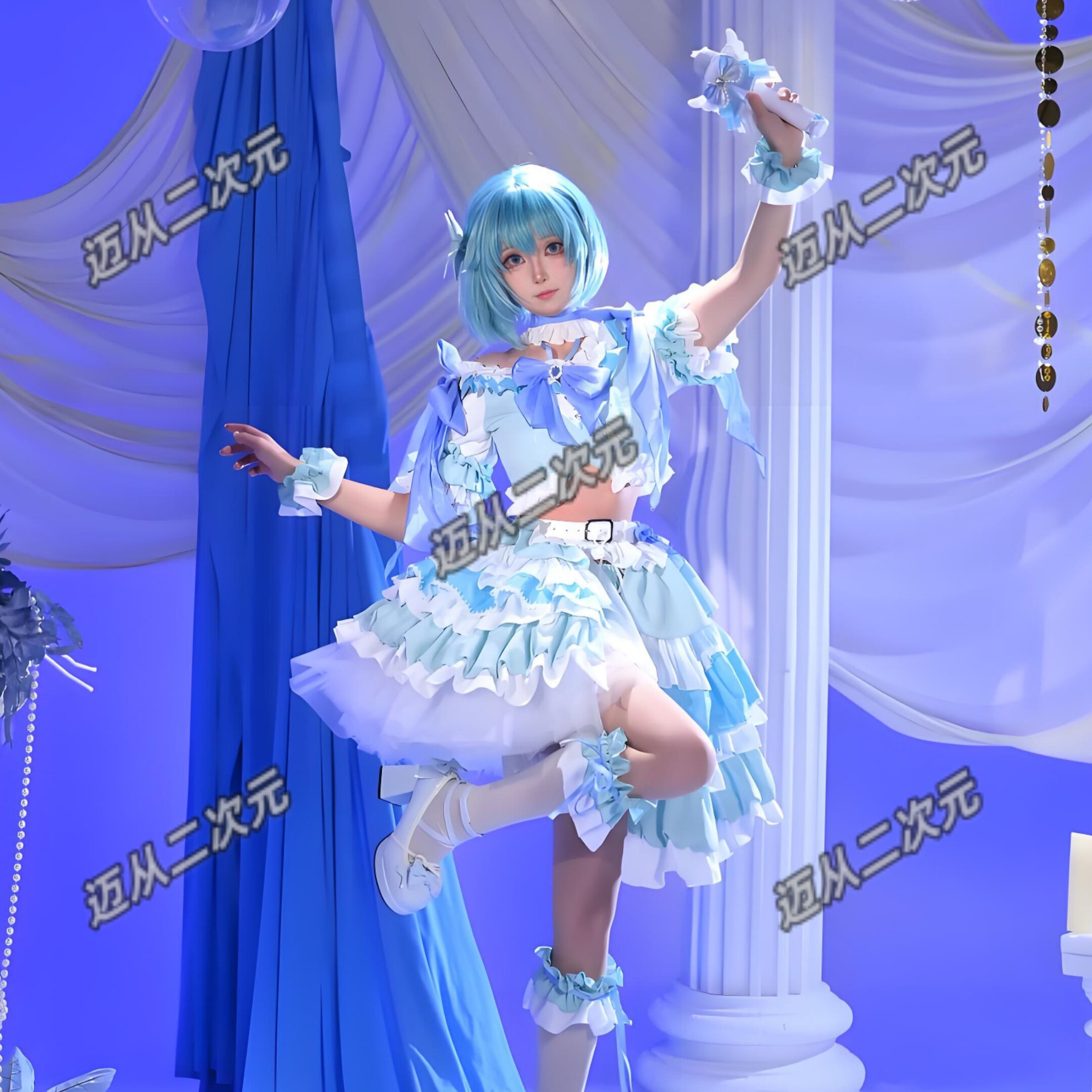 美树沙耶香cos服魔法少女小圆动漫打歌服cosplay假发裙子配饰鞋子_Cosplay女装_淘宝游戏网