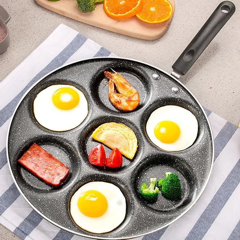 4-Hôle maifan stone four holle omelette pan mini Nonsticke Egg