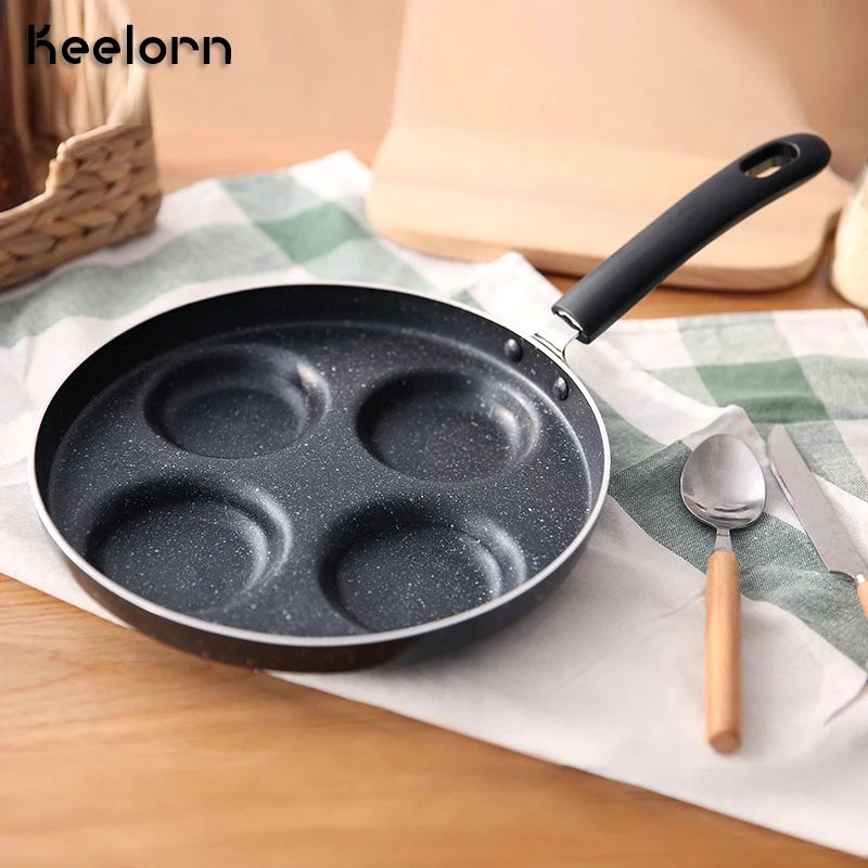 Keelorn 24CM four hole omelette pot non-stickpan rice rice bowl -