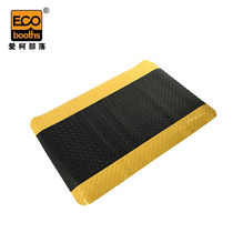 Aike Tribe double-layer wear-resistant warning anti-slip floor mat anti-slip mat PVC anti-fatigue foot mat yellow black 1 2×