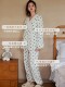 Jiaying Ai Air Cotton Maternity Pajamas Spring and Autumn Pure Cotton Postpartum Nursing Sleepwear Pregnancy and Maternity Home Wear for Winter