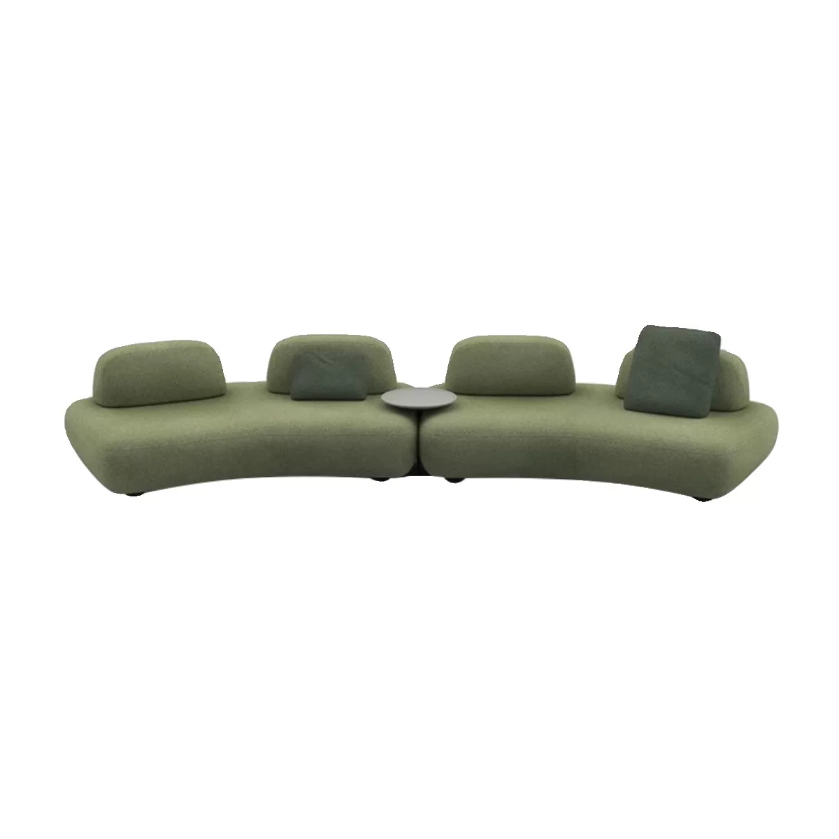 Curve Curve Island Sofa Italian Minimalist Studio B&B Large Flat Floor Module Combination Special-shaped Fabric Sofa