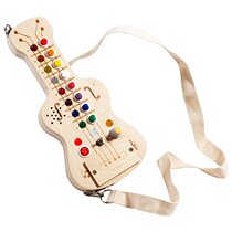 Kindergarten childrens creative new wooden guitar childrens painted graffiti handmade diy gift material package