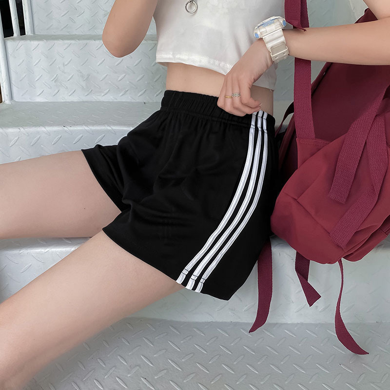 90% off Special Zone | Jennie's Same Style Striped Sports Shorts, Casual Women's Summer Three-Stripe Shorts