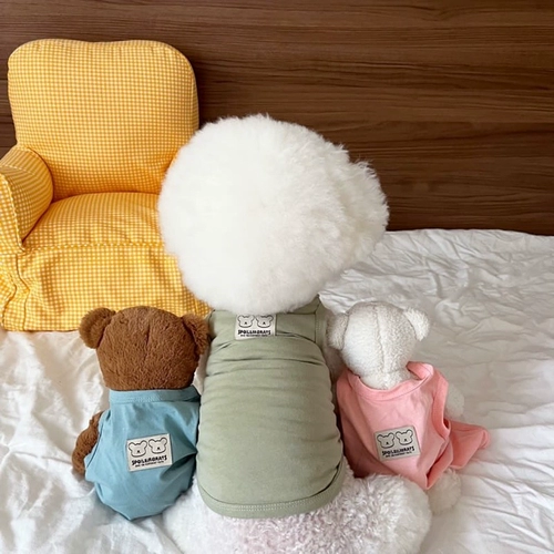 Летняя тонкая собачья одежда котенок жилет плюшевая птица медведь.