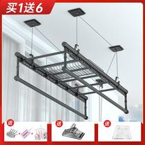 Hand-crank lifting clothes drying rack balcony hand-crank clothes drying rod double-pole indoor automatic folding clothes drying rack