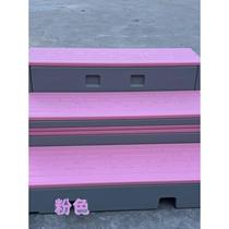 The schools new mobile flip-folding stage school music classroom mobile three-layer stage stage PE plastic choir stage