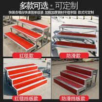 Chorus stage three-layer movable folding stage ladder step group photo stand school chorus bench