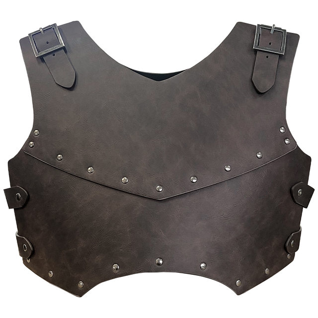 Medieval Double-Layer Half-Chest Armor, Nordic Viking Style Retro Cosplay Stage Performance Prop